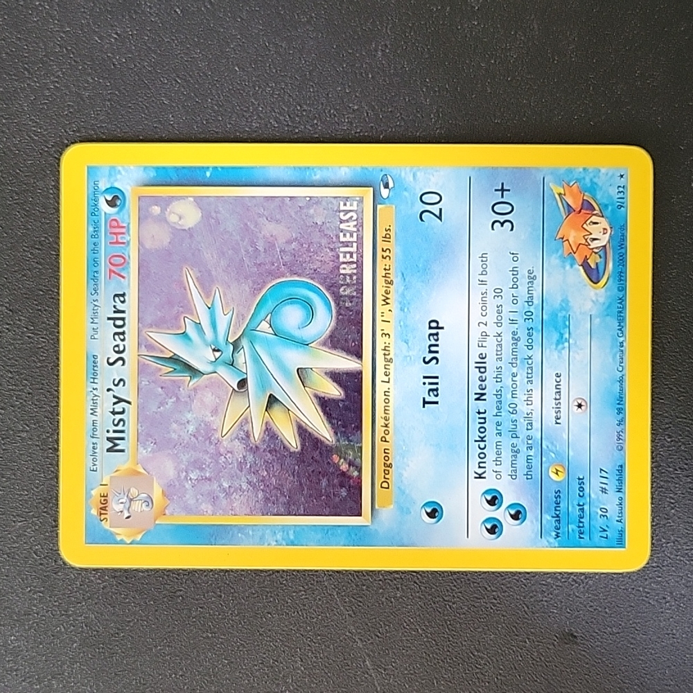 🔥Rare Misty's Sedra prerelease Pokémon card